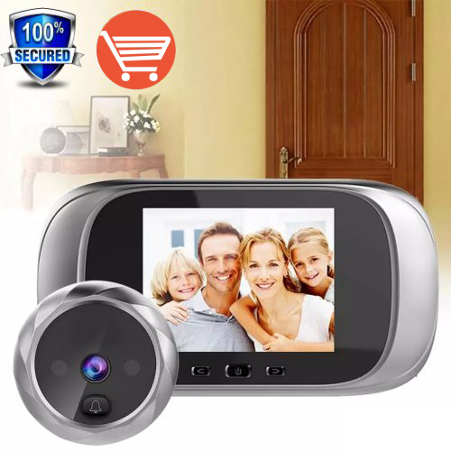 Digitalna špijunka i zvono za vrata sa kamerom i ekranom