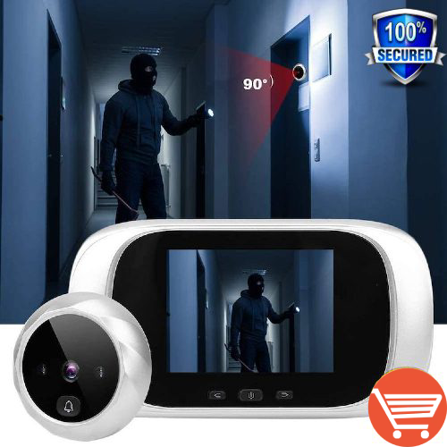 Digitalna špijunka i zvono za vrata sa kamerom i ekranom - Slika 4