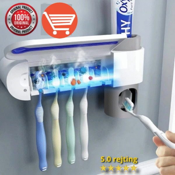 3u1 sterilizator, držač četkica i dozer za pastu
