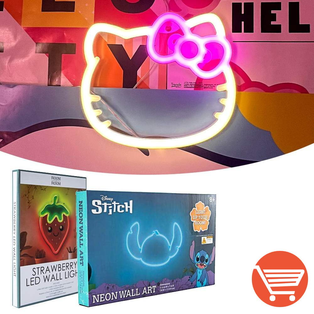 Dekorativne neonske lampe za dečije sobe i zabave