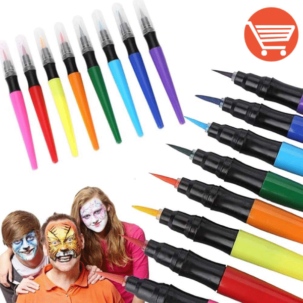 Inovativne bojice flomasteri četkice napunjene bojom set 5kom