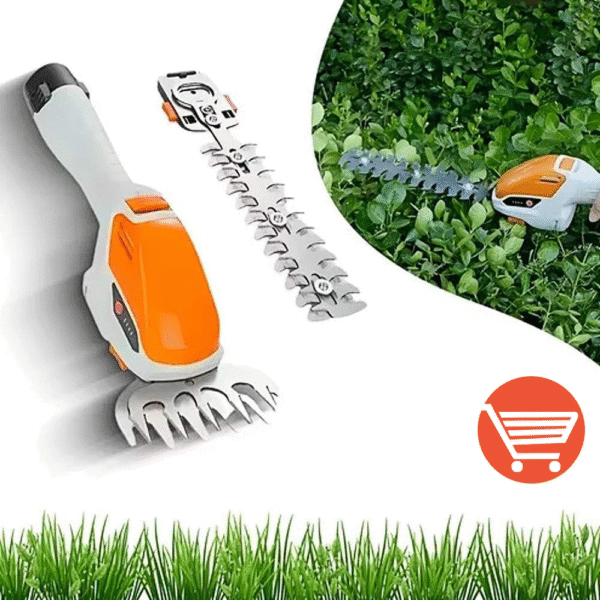 Aku trimer za živu ogradu travu i žbunje sa dva nastavka