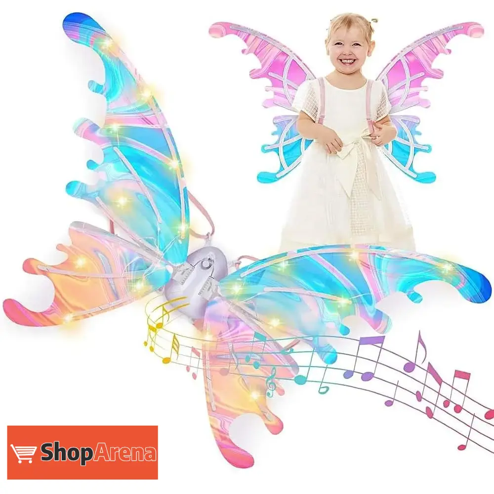 Velika svetleća krila leptira koja mašu i sviraju - Slika 3