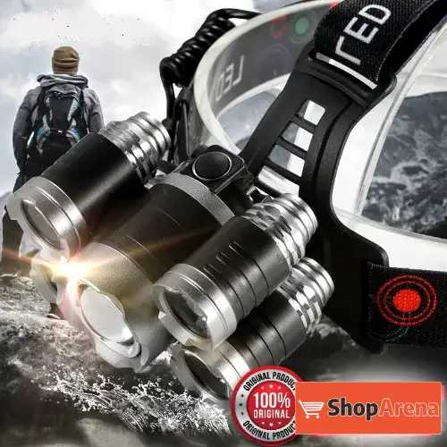 Profi lampa za glavu Led 5 dioda punjiva - Slika 3